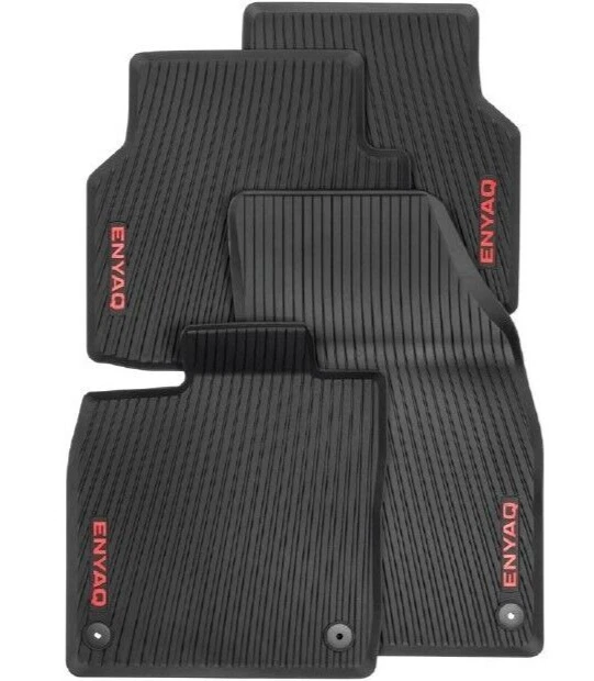 ORIGINAL Skoda ENYAQ iV Fußmatten Gummimatten 4 teilig rot 5LA061500B NEU - Bild 1 von 1