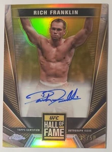 2024 Topps Cromo Gold Hall Of Fame Auto Rich Franklin Peso medio/50 - Foto 1 di 4