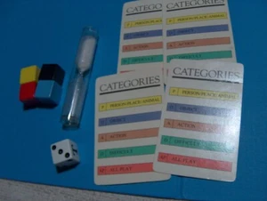 PICTIONARY GAME Pieces, Dice Categories Cards and Timer -  No board or box - Picture 1 of 3