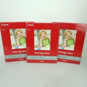 Canon GP-701 8,5x11 Zoll 100 glänzendes Fotopapier 300 Blatt insgesamt 3 Stück NEU - Bild 1 von 4