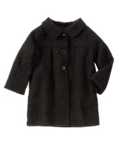 GYMBOREE PARTY PLAID BLACK SPARKLE DRESSY COAT JACKET 6 12 24 2T 3T 4 5 NWT - Picture 1 of 1