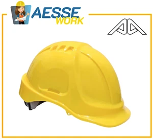 Caschetto da lavoro Elmetto HD7 in abs c/cricchetto regolabile | Giallo - Imagen 1 de 1