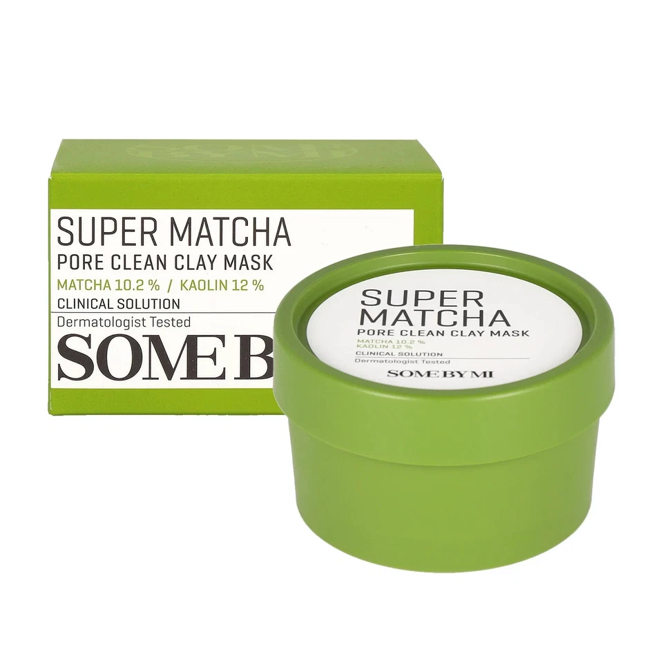 SOME BY MI Super Matcha 10.2%/Kaolin 12% Pore Clean Clay Mask 100g/3.52oz. Korea - Image 1 of 1