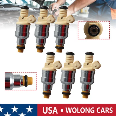Set of 6 Fuel Injectors For 1998-2000 Ford Ranger 3.0L V6 1998-1999 Mazda B3000  - Image 1 of 4