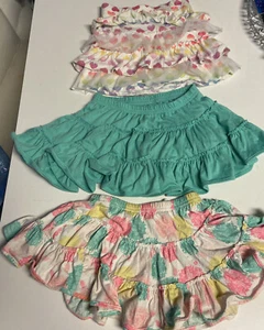 Girls Ruffle Skirt Set teal hearts red white pink 4T 5T Geranimo Garanimals Epic - Picture 1 of 7