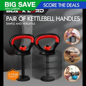 BLACK LORD Adjustable Kettlebell Handles for Weight Lifting Plates Push Up - Picture 1 of 9