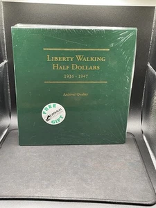 LITTLETON COIN CO LIBERTY WALKING HALF DOLLARS 1916-1947 ALBUM NEU VERSIEGELT - Bild 1 von 2