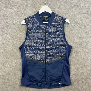 Nike Gilet Mens Medium Blue Aeroloft 800 Goose Down Insulated Bodywarmer Vest - Picture 1 of 9