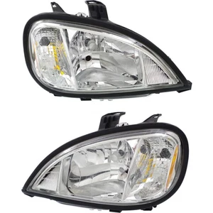 For Freightliner Columbia Headlight 2004-2015 Passenger and Driver Side Pair/Set - Picture 1 of 8
