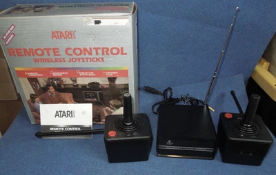 Atari 2600 Wireless Remote Control Joystick Controllers W/ Instructions & Box - Image 1 of 4