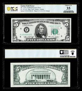 Fr. 1973-F $5 1974 Federal Reserve Note.PCGS VF35 PPQ - Picture 1 of 1