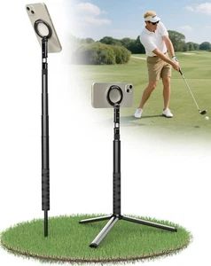 iPhone Android Golf Stativ Einbeinstativ Magnet MagSafe 47" + verstellbar Aluminium - Bild 1 von 8