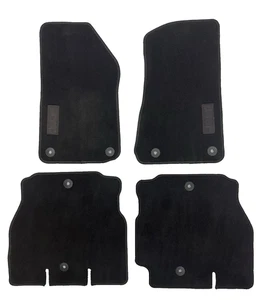 2018-2022 JEEP Wrangler JL 4 Piece Black Carpet OEM Floor Mats Genuine MOPAR GUC - Picture 1 of 2