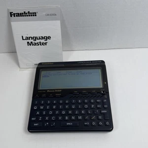 Franklin Language Master Speaking Dictionary Thesaurus Grammar LM-6000 Tested - Picture 1 of 12