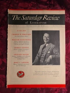 Saturday Review July 10 1937 LYLE SAXON CHARLES W. FERGUSON - Picture 1 of 1