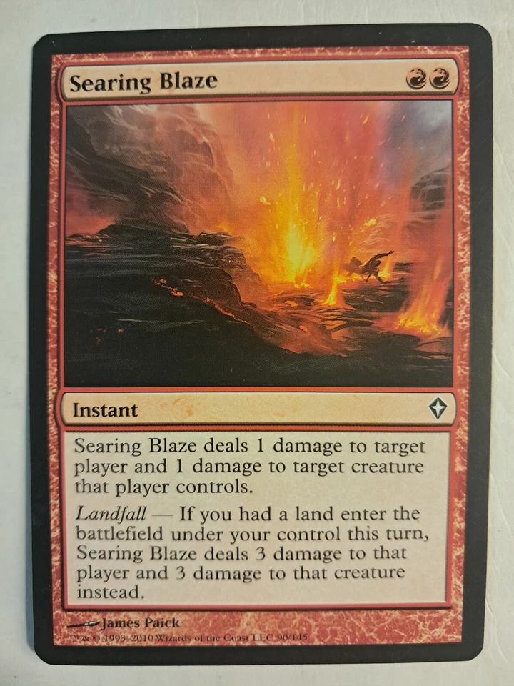 Searing Blaze - Worldwake (90/145) - Magic MTG LP BULK DISCOUNT - Image 1 of 1