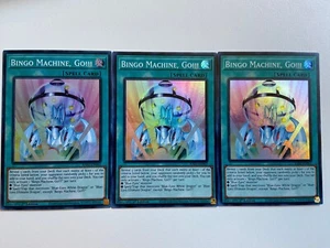 3x Bingo Machine, Go!!! 1st Edition Super Rare RA02-EN062 Yu-Gi-Oh! - Picture 1 of 2