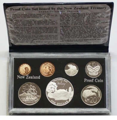 New Zealand - 1977 - Silver Proof Coin Set --   Waitangi - Image 1 of 2