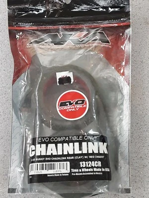AKA 13124CR 1/10 Buggy EVO Chainlnk Rear Tire W/Insert Brand New! - Image 1 of 2