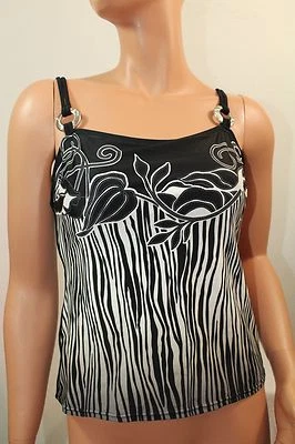 Christina Swimwear Beach Swimsuit Tankini Color Black Sz 8D,38D,10D NWT  - Image 1 of 4