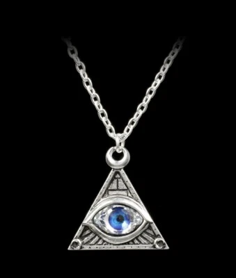 Alchemy Gothic Halskette - Eye of Providence - Fantasy Anhänger Kette Schmuck - Bild 1 von 3