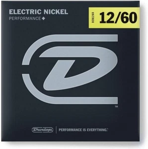 Cuerdas de guitarra eléctrica extrapesadas Dunlop Performance+ herida de níquel 12-60 - Imagen 1 de 1