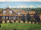 C 1940 Home of John Brown Near Lake Placid NY Adirondack Mnts Linen Postcard