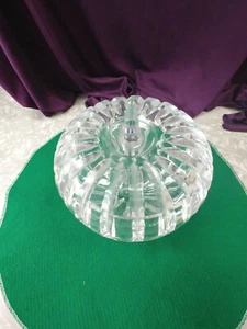 CRISTAL EUROPEO PESADO CON UN HERMOSO ANILLO CRISTAL PUNTIAGUDO SUPERIOR PLATO DE CARAMELO - Imagen 1 de 7
