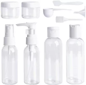 Travel Pump Bottle Liquid Hand Wash Spray 100ml Toiletry Set Leak-Proof 10 Pcs - Picture 1 of 5