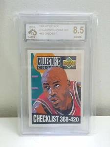 MICHAEL JORDAN #420 Checklist 1994 Upper Deck CGA Graded Mint+ 8.5 NBA Card - Picture 1 of 2