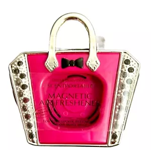 Bath Body Works Pink Bling Handbag Scentportable Magnetic Air Fragrance Holder - Bild 1 von 11