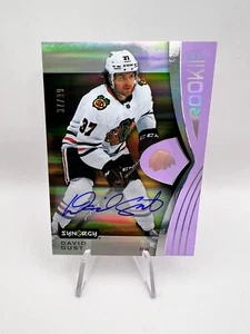 David Gust - 2023-24 UD Synergy Rookie Auto #119 Purple /99 Blackhawks RC - Picture 1 of 4