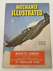 Mechanix Illustrated Magazine Vtg 40s War Time WW2 WWII May 1944 Seabee Hitler - Picture 1 of 12