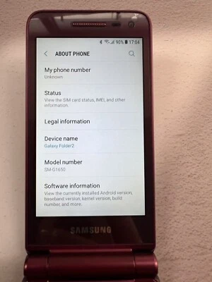 Samsung Galaxy folder 2 G1650/G160N 2+16GB dual SIM 4G global smart phone - Image 1 of 4