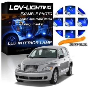 LED Interior Package Kit Map License Bulb Xenon Bule For 10X Chrysler Cruiser - Picture 1 of 9