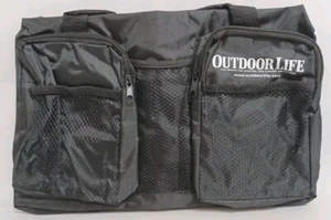 Vintage Outdoor Life Black Hunting Travel Camping Water Resistant Carry Tote Bag - Picture 1 of 10