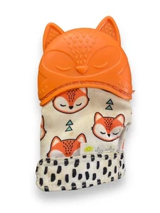 Itzy Ritzy Teether Teething Fox Hand Toy Crinkle Baby Infant Toy - Picture 1 of 3