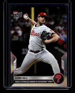 Tarjeta 2022 Topps Now #1050 Aaron Nola - Imagen 1 de 2
