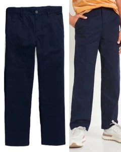 Old Navy Kid Boys Uniform Straight Leg Pants In the Navy Size 14 $25 - Picture 1 of 3