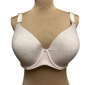 SOMA Embraceable FC Geo Lace Trim 40D Heather Pink Underwire Comfort Everyday - Picture 1 of 9