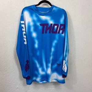 Thor Shirt Mens XL Long Sleeve Pullover Motocross Bike Autograph Keith Sayer - Picture 1 of 5