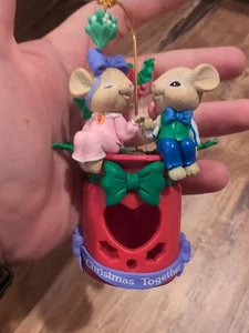 New Trim A Home Christmas Together Mice Ornament Collectible Tree Charm Mouse - Picture 1 of 4