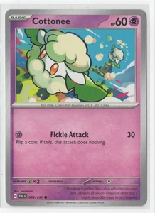 Pokemon Paldean Fates - 034/091 Cottonee - Picture 1 of 1