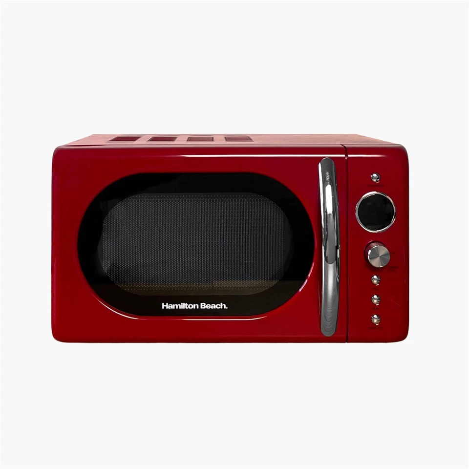 Hamilton Beach 20L Retro Red Microwave - Image 1 of 4