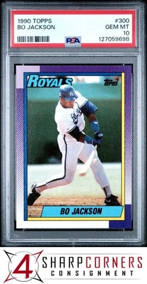 1990 TOPPS #300 BO Jackson ROYALS PSA 10 — 第 1/2 张图片