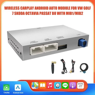 Drahtlos Carplay/Android Auto module Für VW Passat B8 2014-2019 Seat Skoda ** - Bild 1 von 4