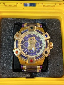 INVICTA MARVEL T HANOS /4000 (NEVER WORN) MENS WATCH 52 MM, GOLD/PURPLE 37392 - Picture 1 of 15