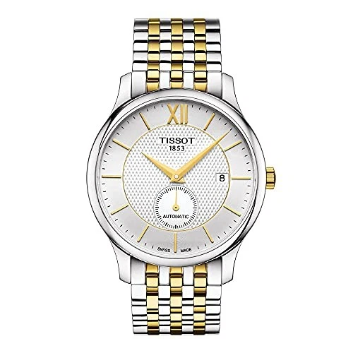 Reloj automático suizo de acero Tissot Tradition para hombre 316L gris acero 20 T0634282203800 Foto 1 de 1