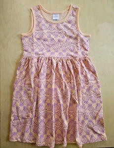 NWT HANNA ANDERSSON SEASHELLS PINK PULLOVER BREEZY POCKET TANK DRESS 130 8 - Picture 1 of 6