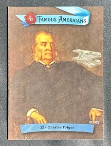 2021 Historic Autographs Famous Americans Charles Folger #32 - Picture 1 of 2